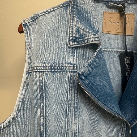 BlankNYC Light Blue Denim Vest - Picture 4 of 6